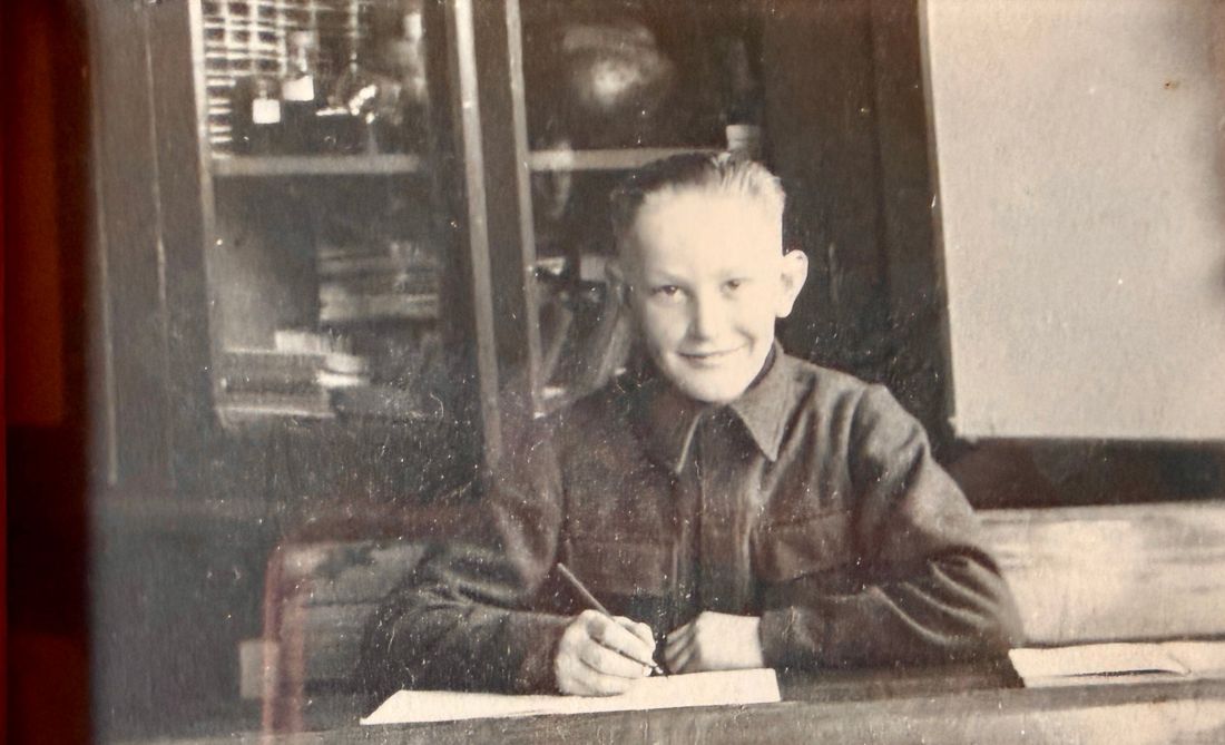 Adriaan van Hooft as a schoolboy, from the family album